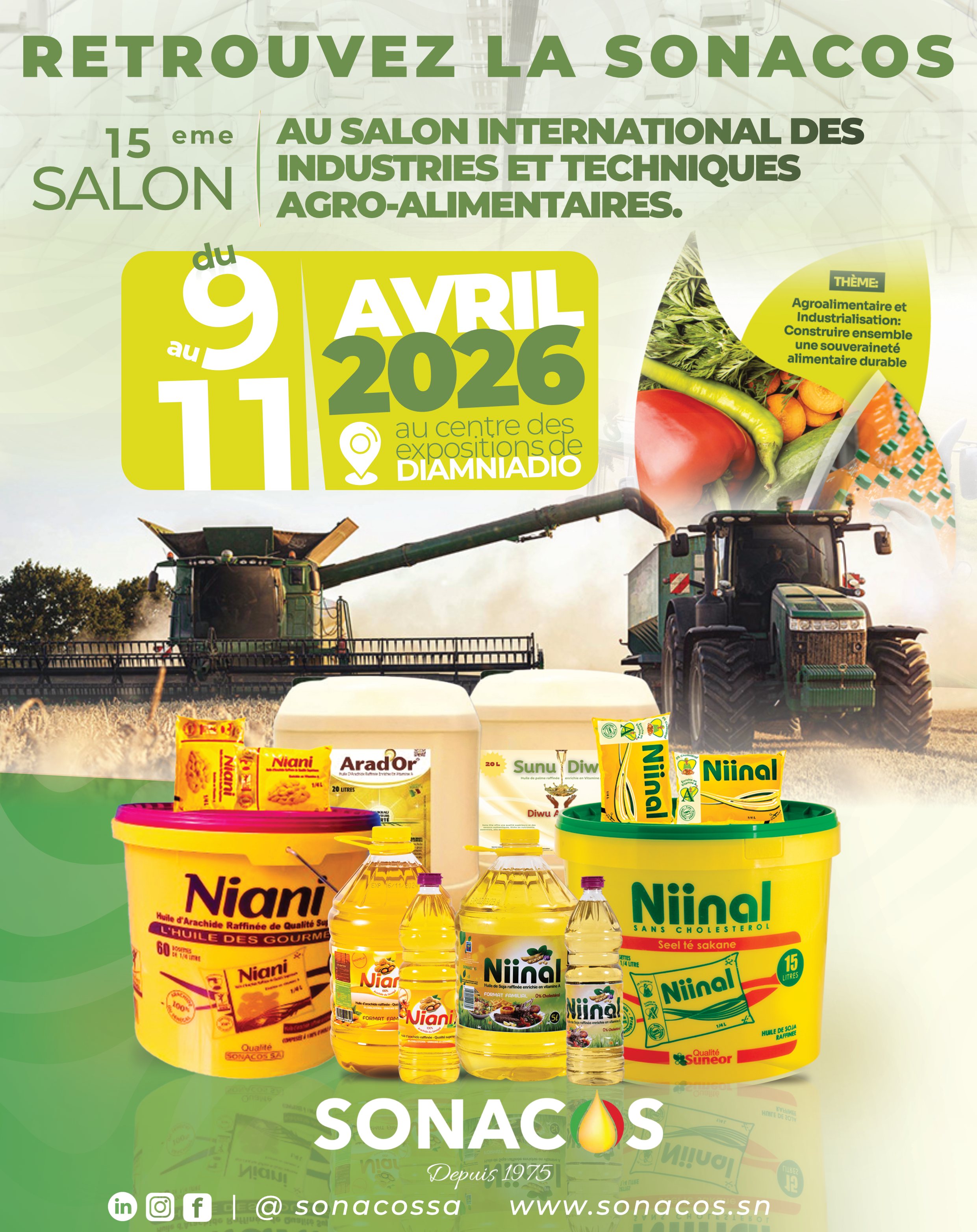 La SONACOS a participé à la 15ᵉ édition du SIAGRO